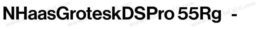 NHaasGroteskDSPro 55Rg◆字体转换